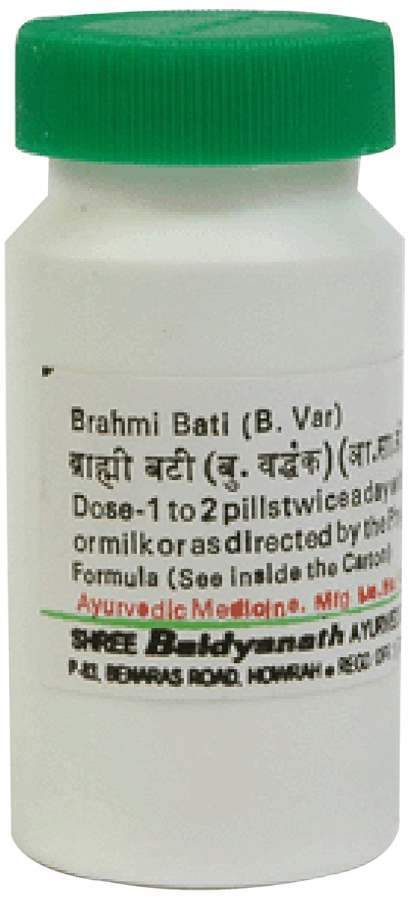 Baidyanath Brahmi Bati 500 mg (S.M.YU) 4.54g - 4.54 GM
