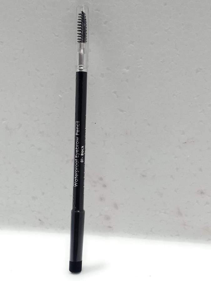 Miss Claire Waterproof Eyebrow Pencil 01 (Mascara Brush), Black - 1.4 G