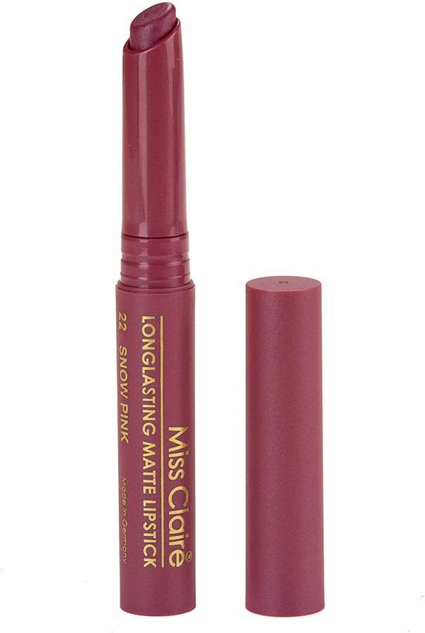 Miss Claire Longlasting Matte Lipstick, Snow Pink 22 - 2 GM