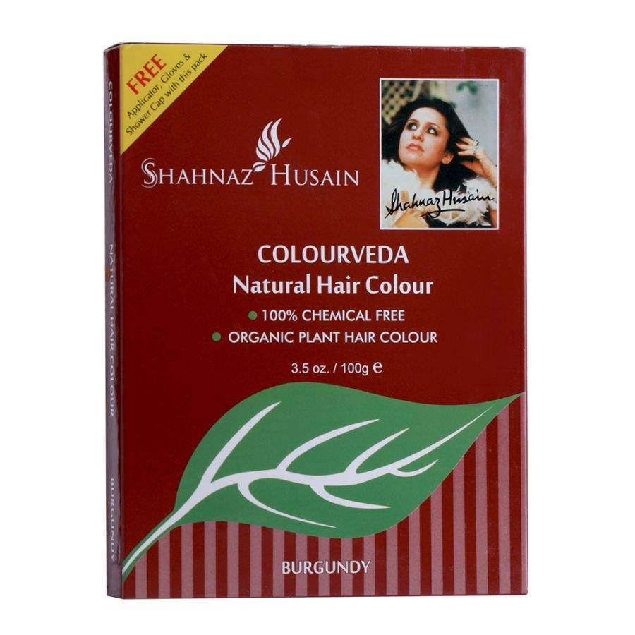 Shahnaz Husain Colourveda Natural Hair Colour (BURGUNDY) - 100 GM