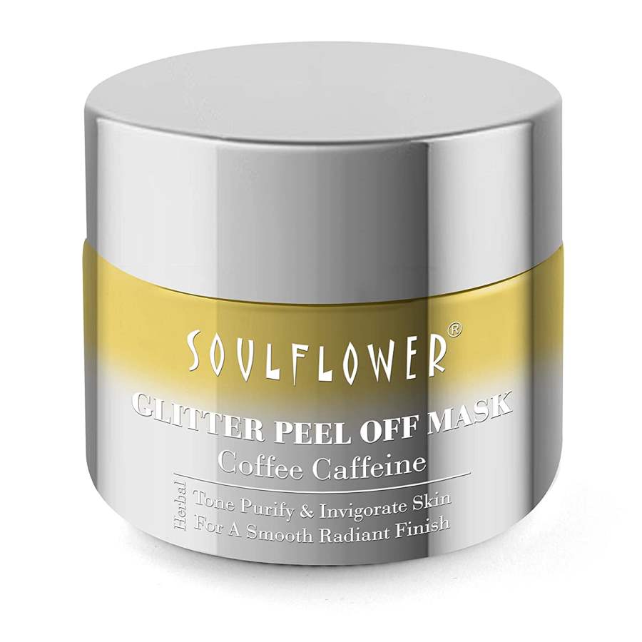 Soulflower Coffee Glitter Peel-Off Mask - 100g