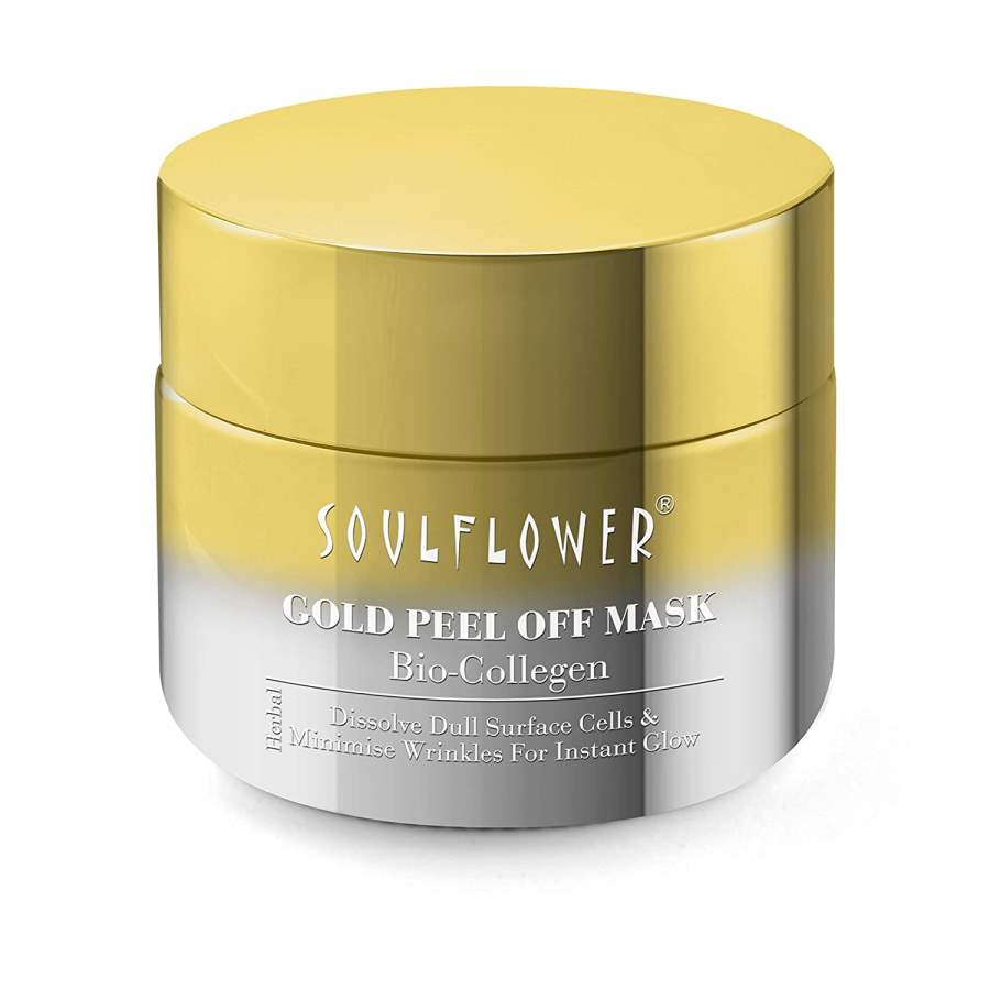 Soulflower Bio-Collagen Gold Peel-Off Mask - 100g