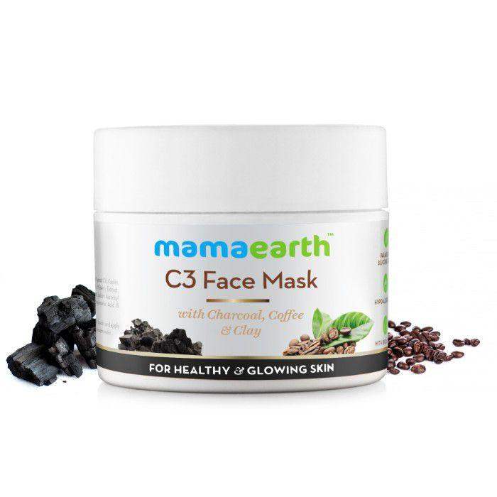 MamaEarth Charcoal, Coffee and Clay Face Mask - 100 ML