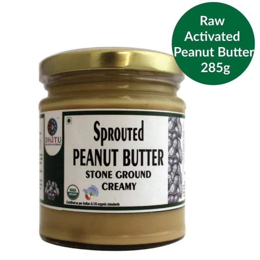 Dhatu Organics Raw Activated Peanut Butter - 100 GM