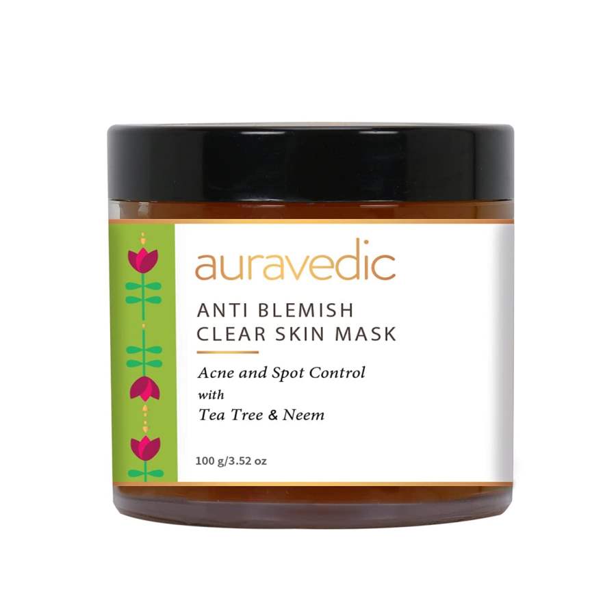 Auravedic Anti Blemish Clear Neem & Tea Tree Skin Mask - 100g