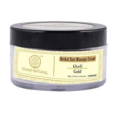 Khadi Natural Face Gold Massage Cream - 50 GM