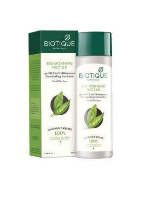 Biotique Bio Morning Nectar 30 SPF Sunscreen Ultra Soothing Face Lotion - 120 ML