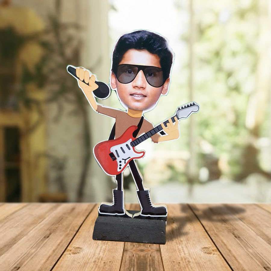 Amman Traders Personalized Singer Caricature Cutout Stand - 1 No