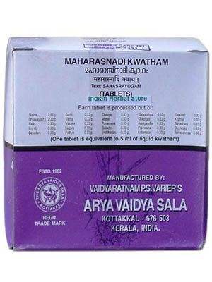 Kottakkal Ayurveda Maharasnadi Kwatham Tablets - 100 Nos