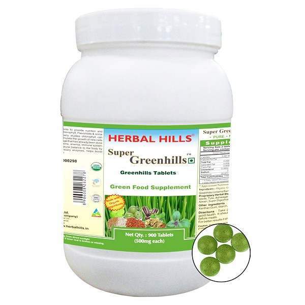 Herbal Hills Super Greenhills Value Pack - 900 Tabs