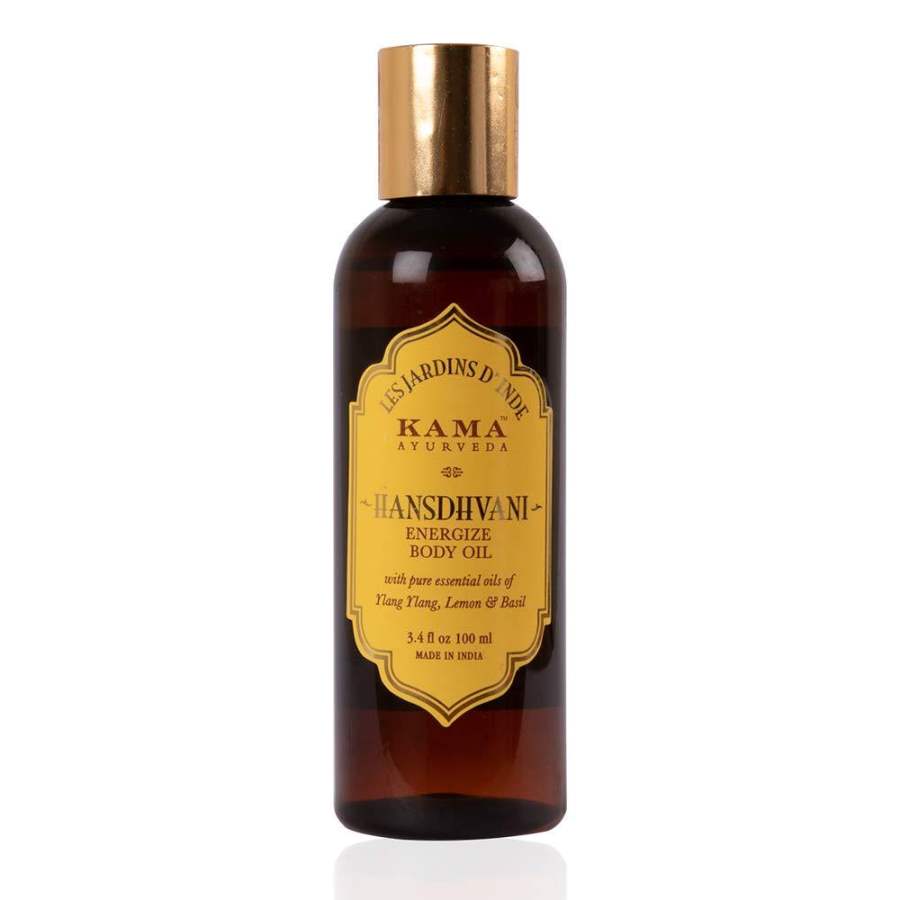 Kama Ayurveda Hansdhvani Energize Massage Oil with Pure Essential Oils - 100 ml