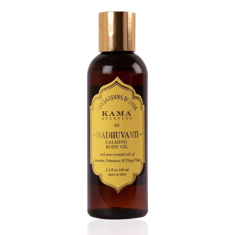 Kama Ayurveda Madhuvanti Calming Massage Oil with Pure Essential Oils, 3.4 Fl Oz - 1 No