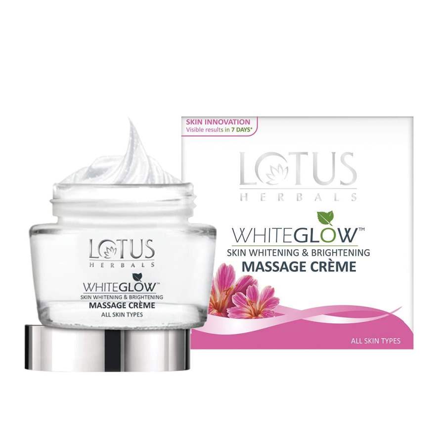 Lotus Herbals Whiteglow Skin Whitening & Brightening Massage Creme - 60 g