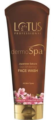 Lotus Herbals Women Dermo Spa Japanese Sakura Skin Whitening Face Wash - 80 GM