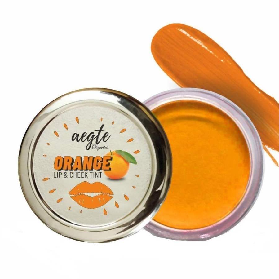 Aegte Organics Orange Peel Lip & Cheek Tint Balm - 15 gm
