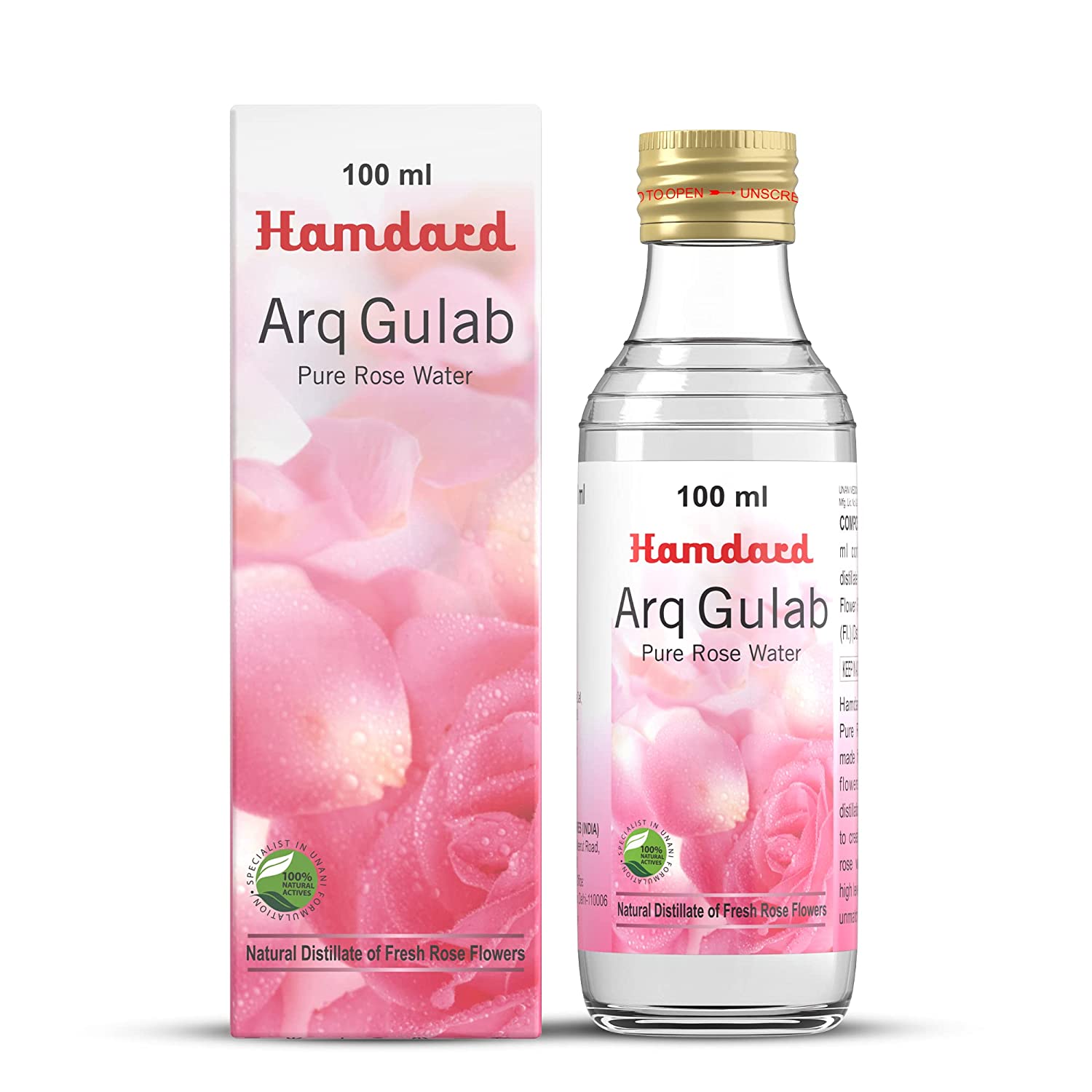 Hamdard Arq Gulab Pure Rose Water - 100 ML