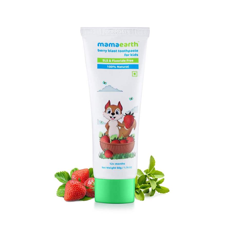 MamaEarth Natural Berry Blast Kids Toothpaste - 50 GM