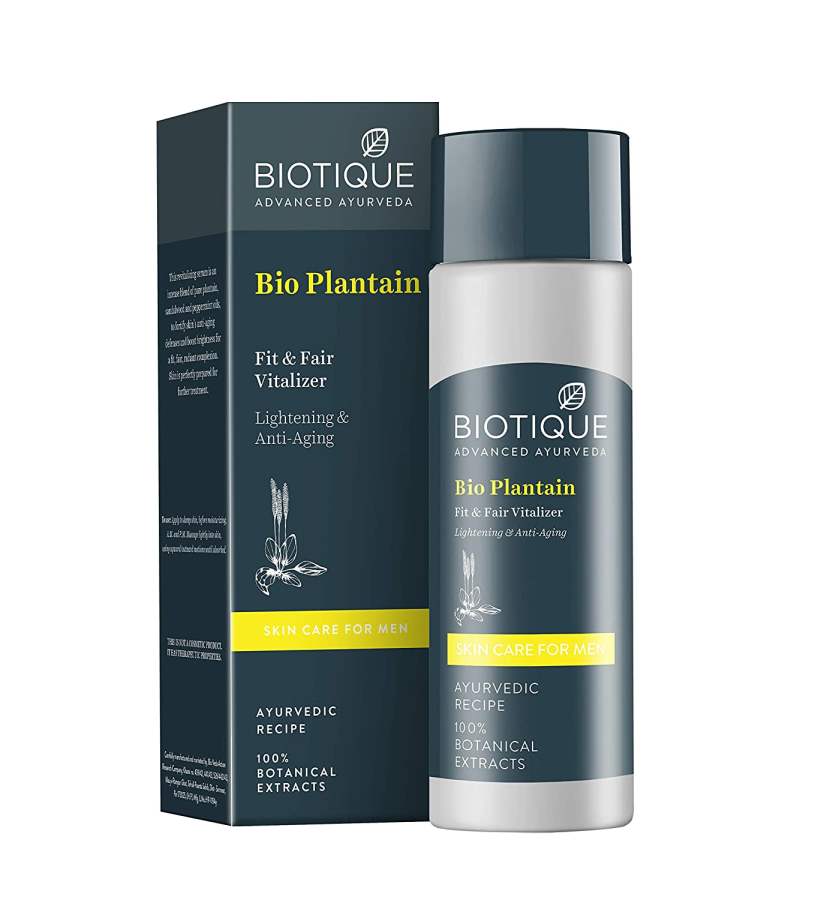 Biotique Men Bio Plantain Fit and Fair Vitalizer-120ml - 120 ML