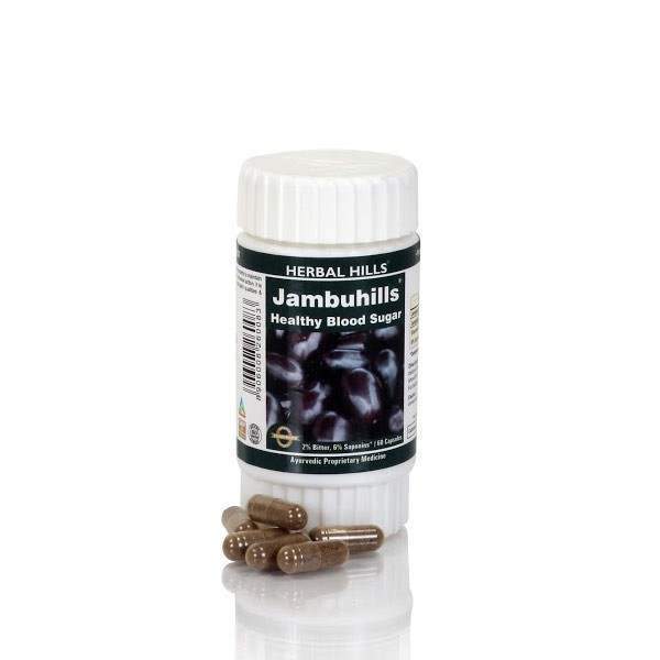 Herbal Hills Jambuhills Capsules for Healthy Blood Sugar - 60 Caps