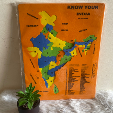 Muthu Groups Foam india map puzzle - 1 no