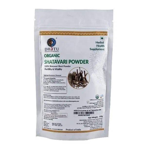 Dhatu Organics Shatavari Powder - 100 GM