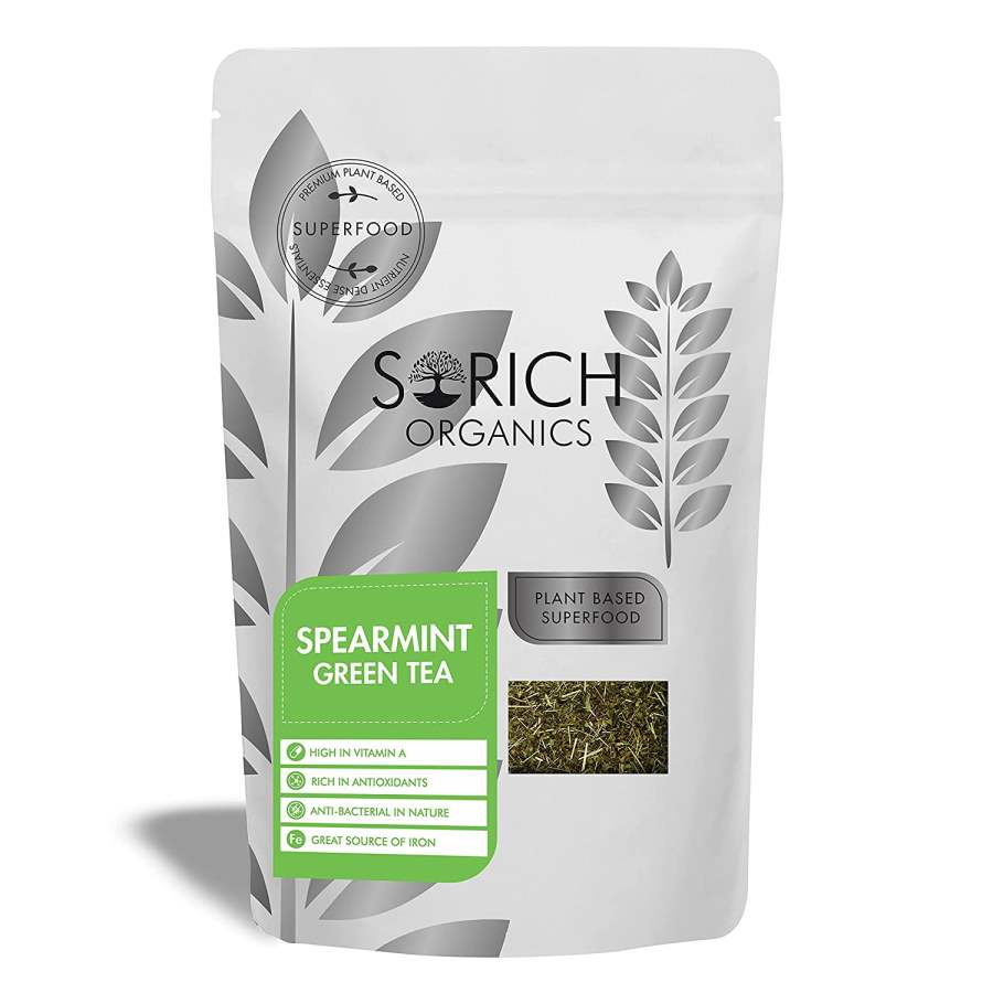 Sorich Organics Spearmint Green Tea - 100 gm