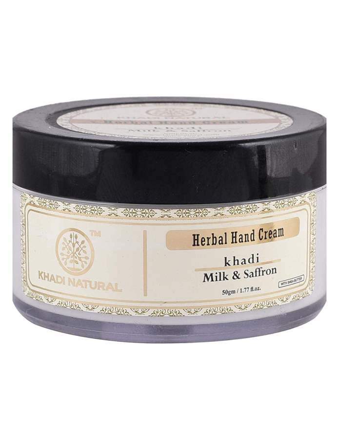 Khadi Natural Milk & Saffron Herbal Hand Cream with Shea butter - 50 G