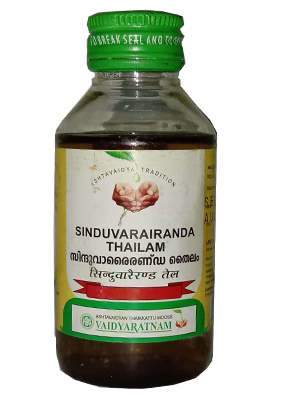 Vaidyaratnam Sinduvarairanda Thailam - 100 ML