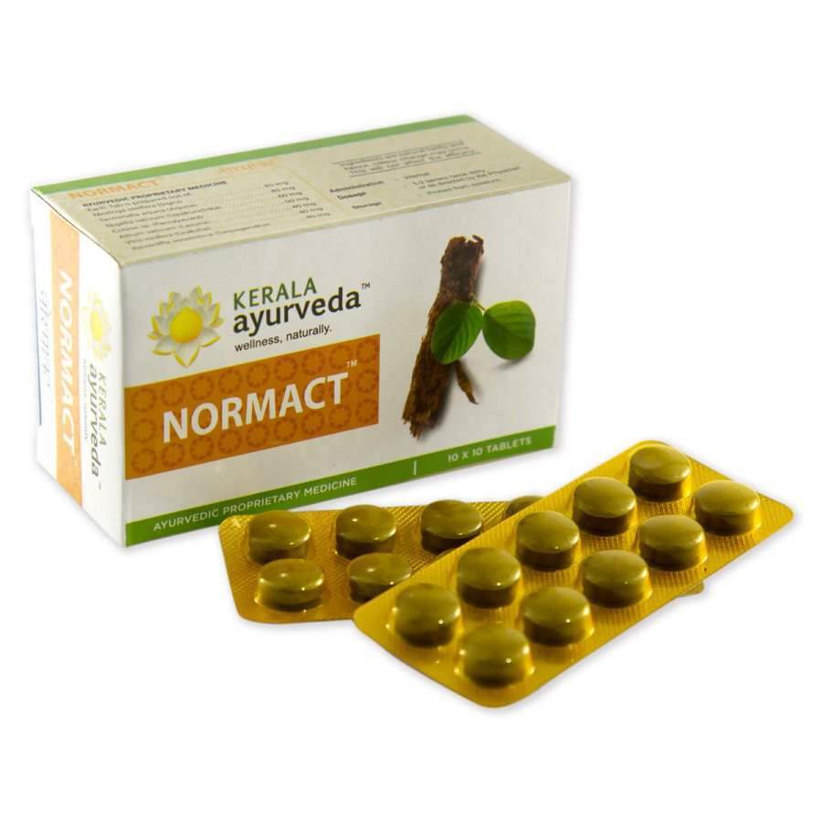 Kerala Ayurveda Normact Tablets - 100 Caps
