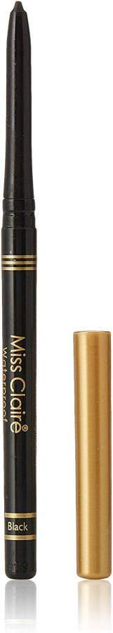 Miss Claire Waterproof Extra Soft Kohl Pencil (Gold Cap), Black, Pink - 0.35 GM
