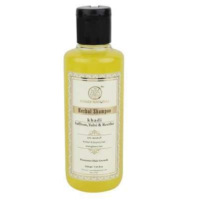 Khadi Natural Saffron, Tulsi & Reetha Herbal Shampoo - 210 ML