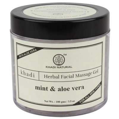 Khadi Natural Mint & Aloe Vera Facial Massage Gel - 100 GM