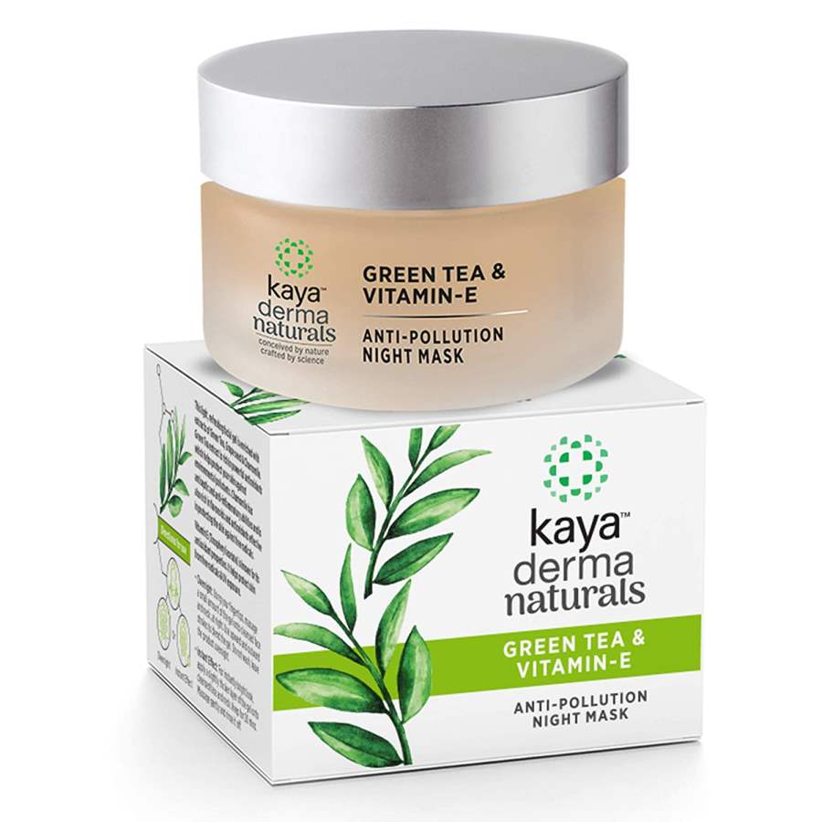 Kaya Skin Clinic Green Tea and Vitamin E, Anti Pollution Night Mask - 50g