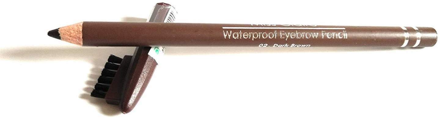 Miss Claire Waterproof Eyebrow Pencil, 02 Dark Brown - 1 no