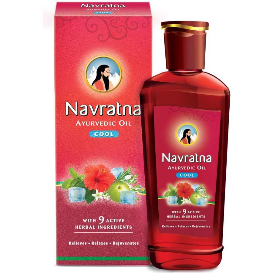 Emami Navratna cool hair oil with 9 herbal ingredients - 300 ML