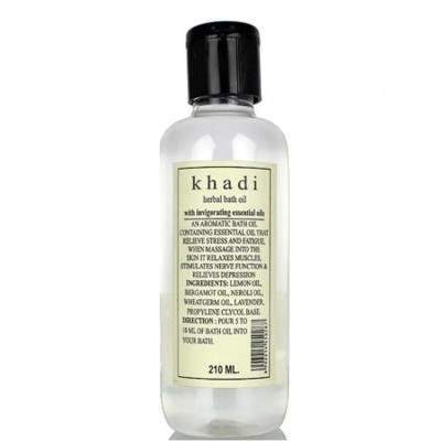 Khadi Natural Bath Oil With Invigorating Essential Oil - 210 ML
