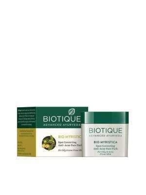 Biotique Bio Myristica Spot Corrector Anti Acne Face Pack - 20 g