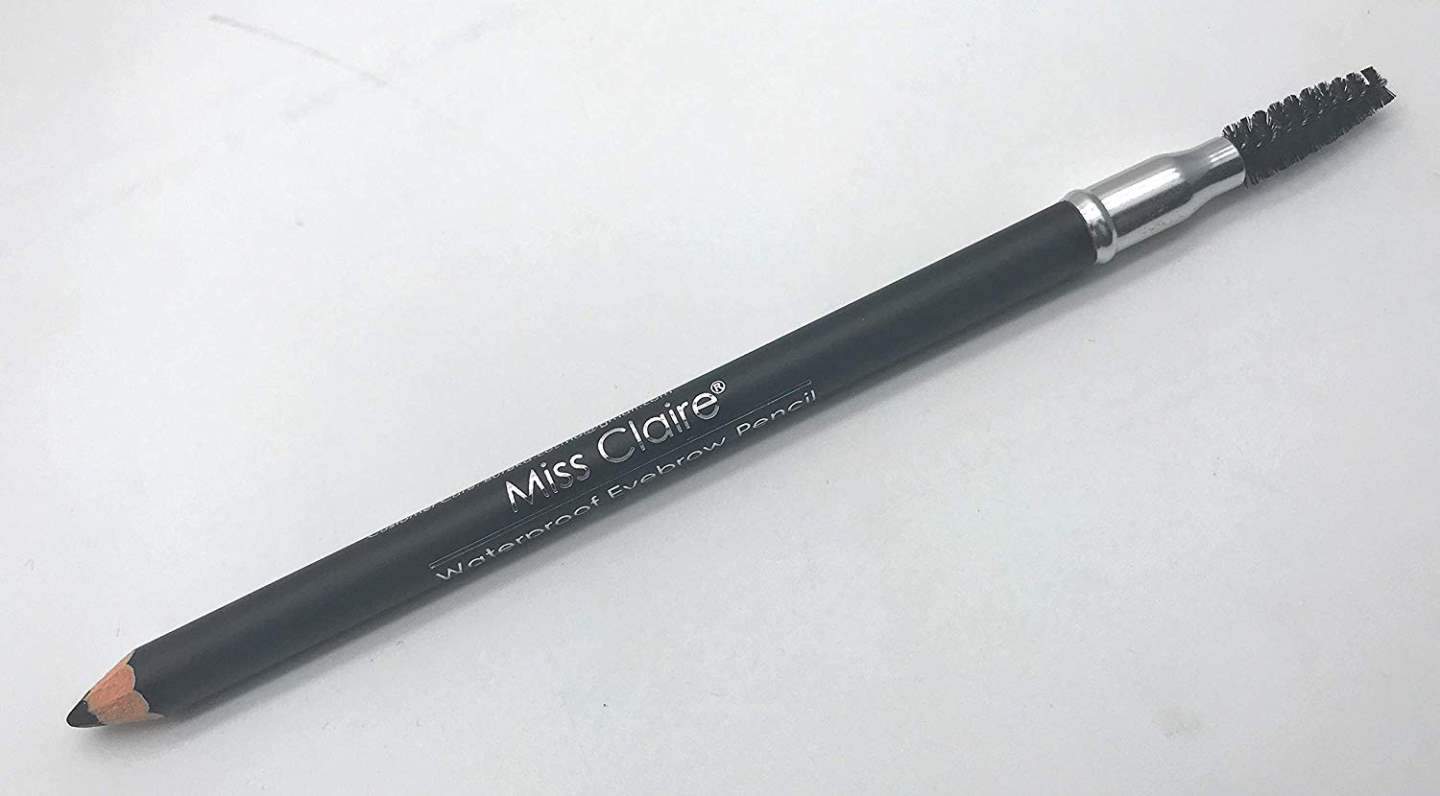 Miss Claire Waterproof Eyebrow Pencil 02 (Mascara Brush), Dark Brown - 1.4 G