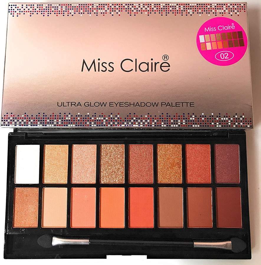 Miss Claire Ultra Glow Eyeshadow Palette 2, Multi - 16 g