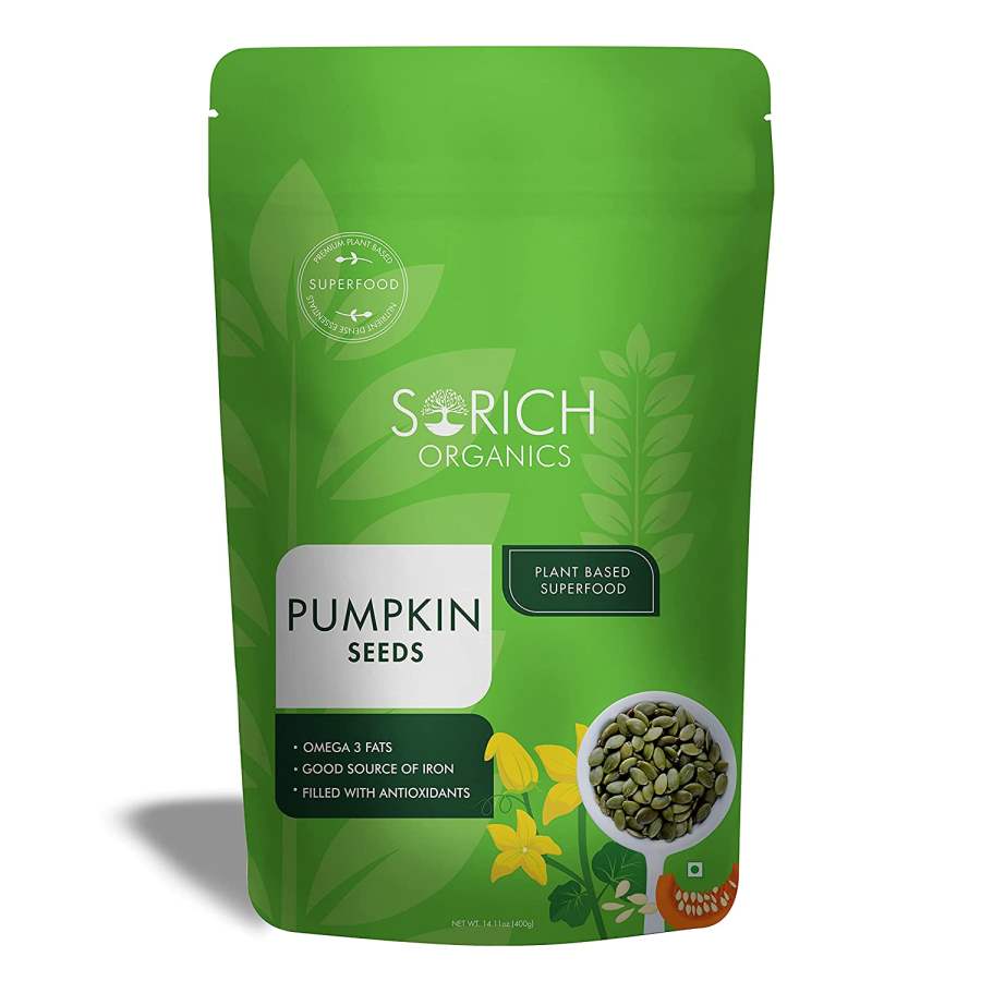 Sorich Organics Raw Pumpkin Seeds - 400 GM