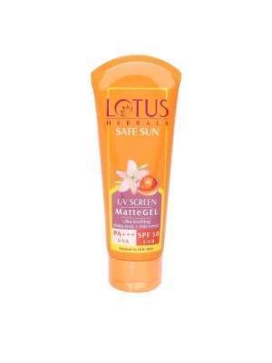 Lotus Herbals Safe Sun UV Screen Matte Gel Sunscreen with SPF 50 - 100 GM
