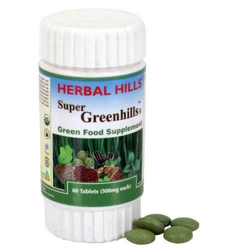 Herbal Hills Super Greenhills Tablets - 60 Tabs
