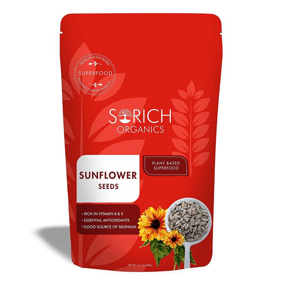 Sorich Organics Raw Sunflower Seeds - 400 GM