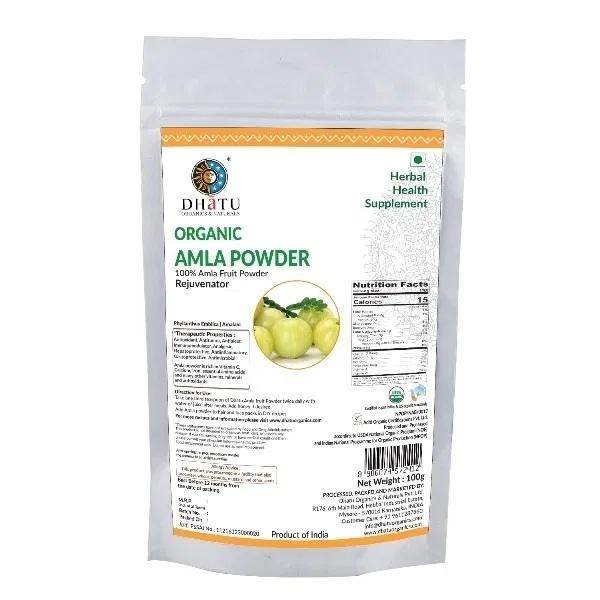 Dhatu Organics Amla Powder - 100 GM