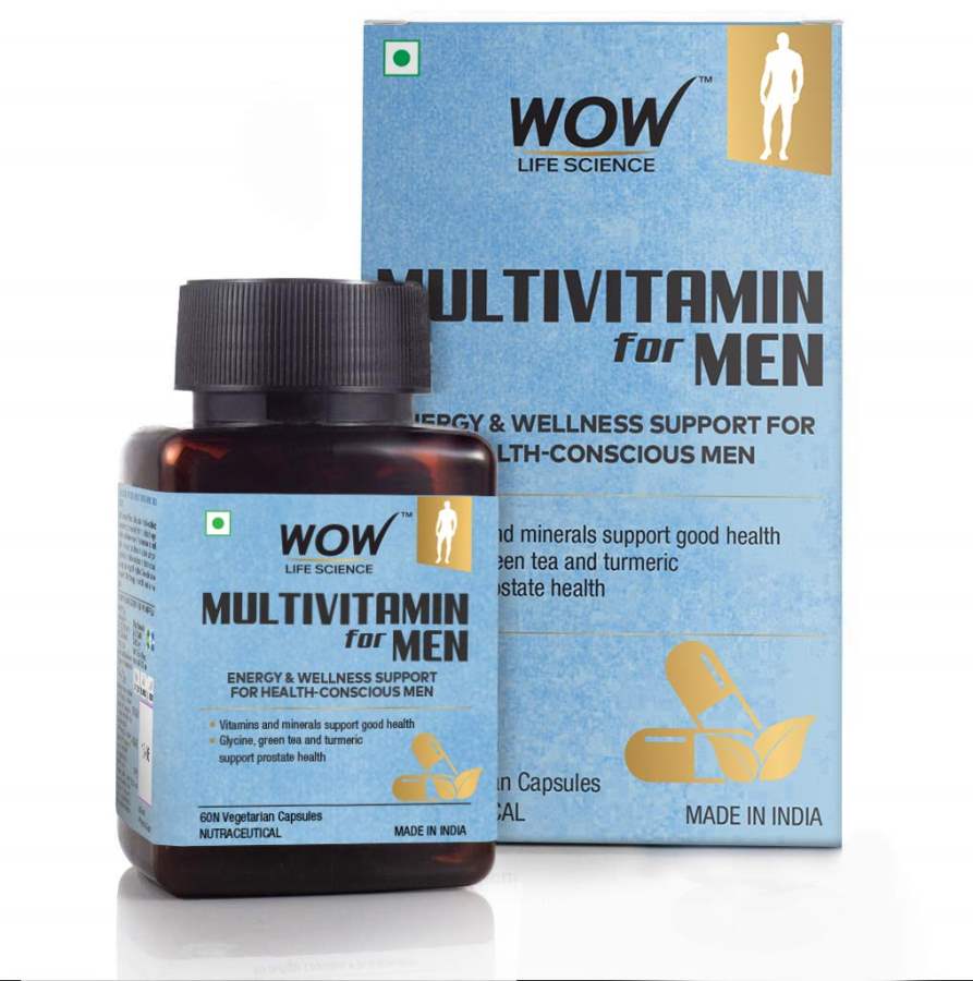 WOW Life Science Multivitamin for Men 60 Veg Capsules - 60 Caps