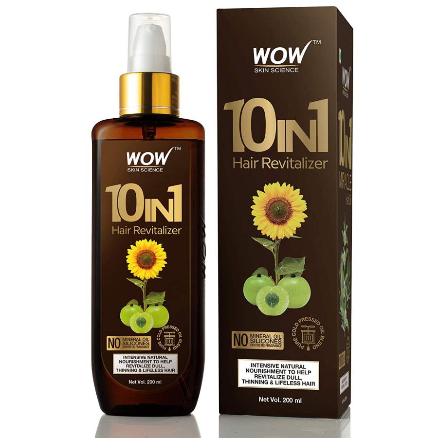 WOW 10 in 1 Miracle No Parabens & Mineral Oil Hair Revitalizer Mist Spray - 200 ML