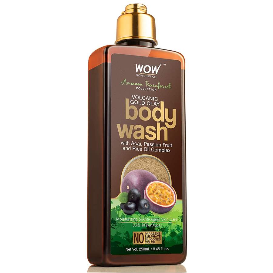 WOW Amazon Rainforest Collection - Volcanic Gold Clay Shower Gel - 250 ml
