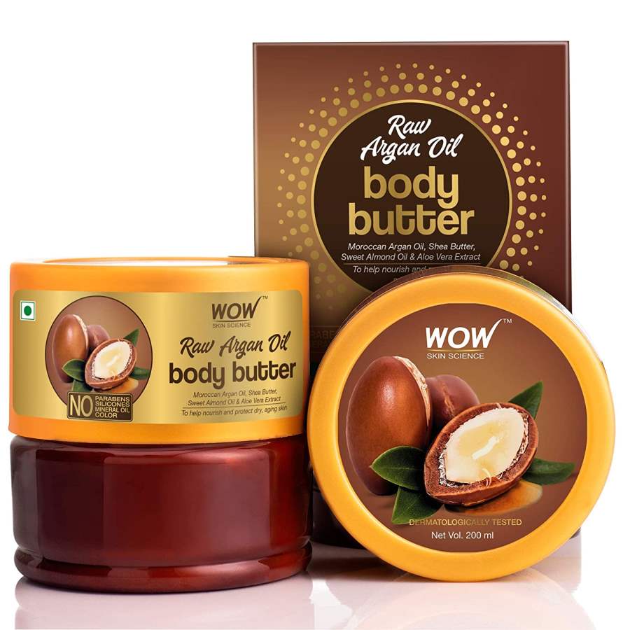 WOW Skin Science Raw Argan Oil Body Butter - 200 ML