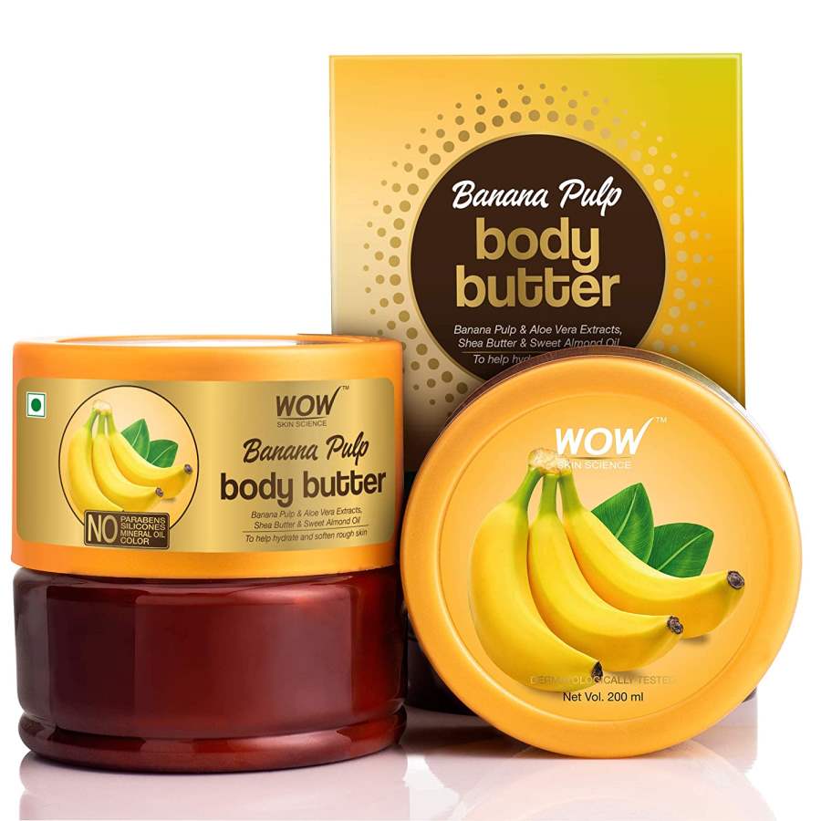 WOW Skin Science Banana Pulp Body Butter - 200 ML