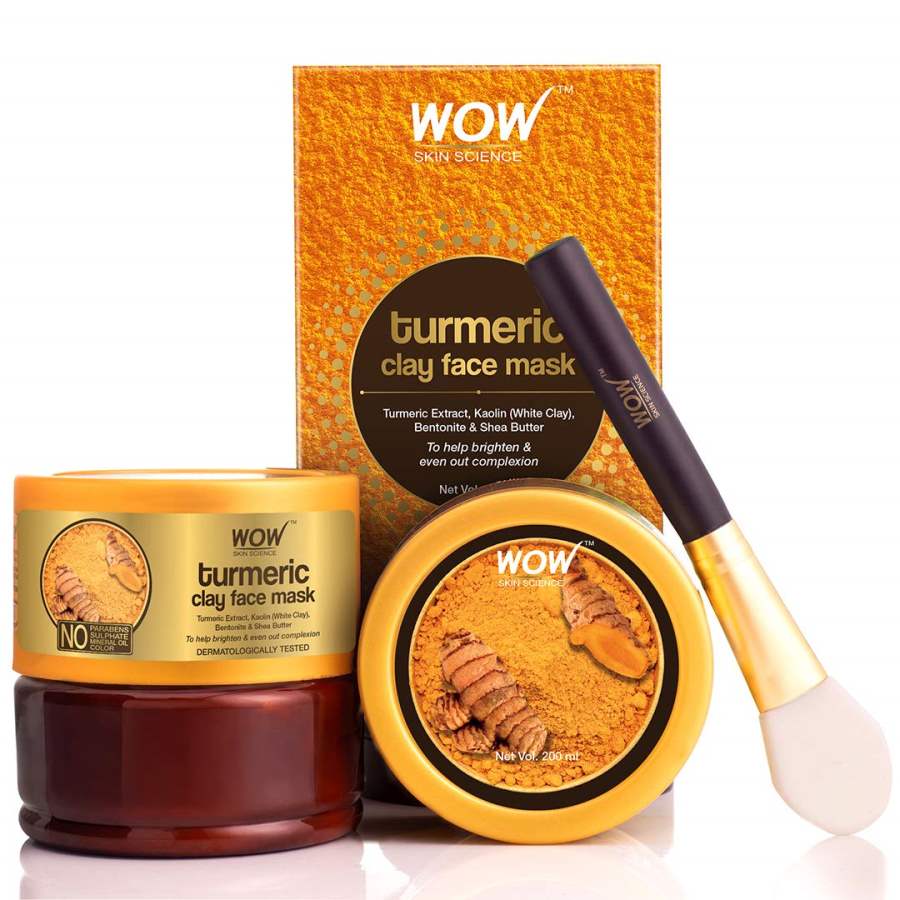 WOW Skin Science Turmeric Clay Face Mask - 200 ML